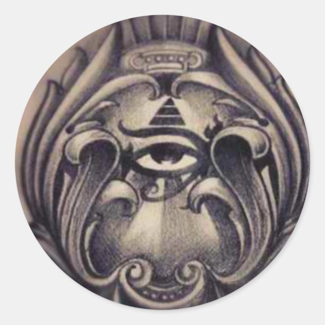 illuminati runt klistermärke (Framsida)