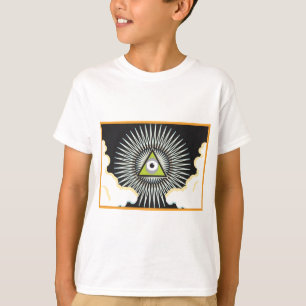 Illuminati som all seende ny värld för ögat t shirt