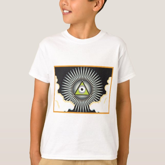 Illuminati som all seende ny värld för ögat t shirt (Framsida)