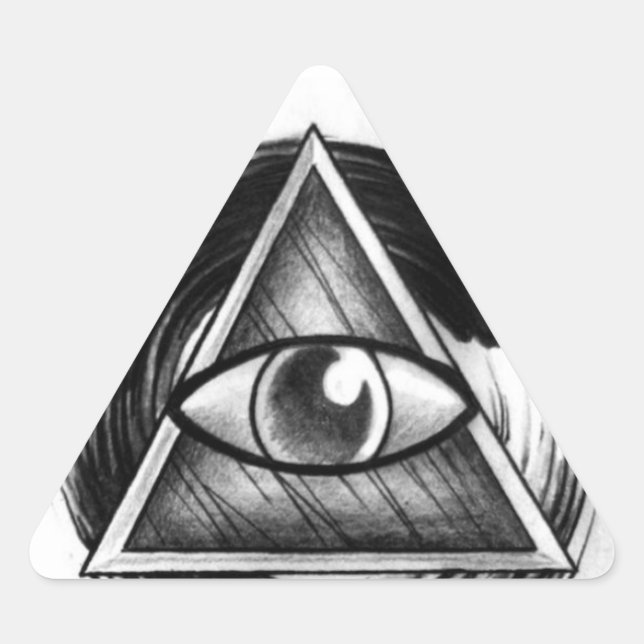 Illuminati Sticker Triangelformat Klistermärke (Framsida)