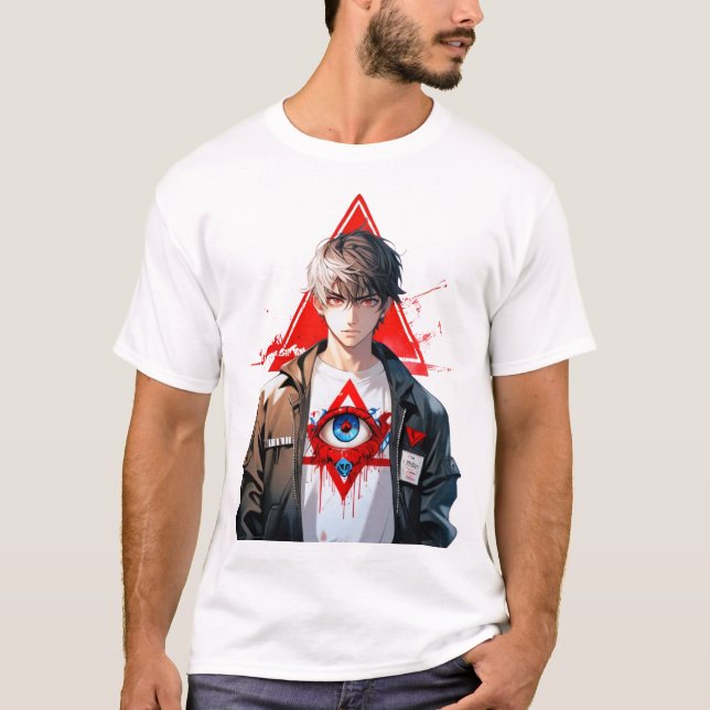 Illuminati Third Öga Street Vision T Shirt (Framsida)