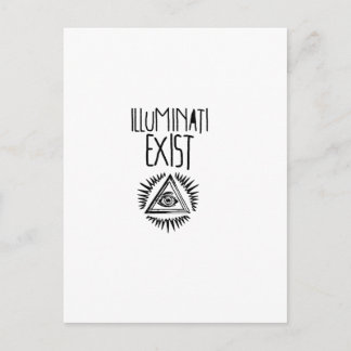 illuminati tshirt vykort