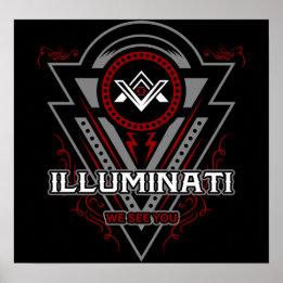 Illuminati Vi ser er alla se Öga Poster