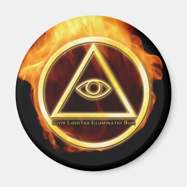 Illuminati vid brand magnet (Framsidan)