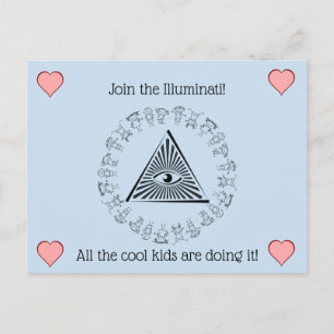 Illuminati vykort
