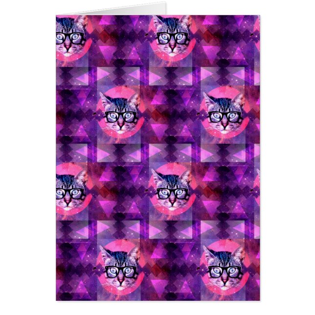 illuminatikkatt hälsningskort (Framsidan)