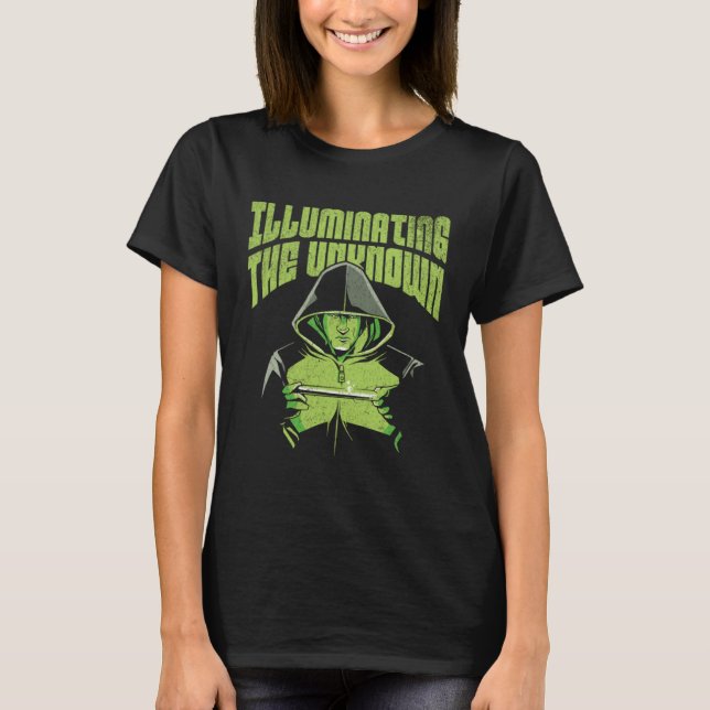 Illuminating The Unknown Chemistry Student Science T Shirt (Framsida)