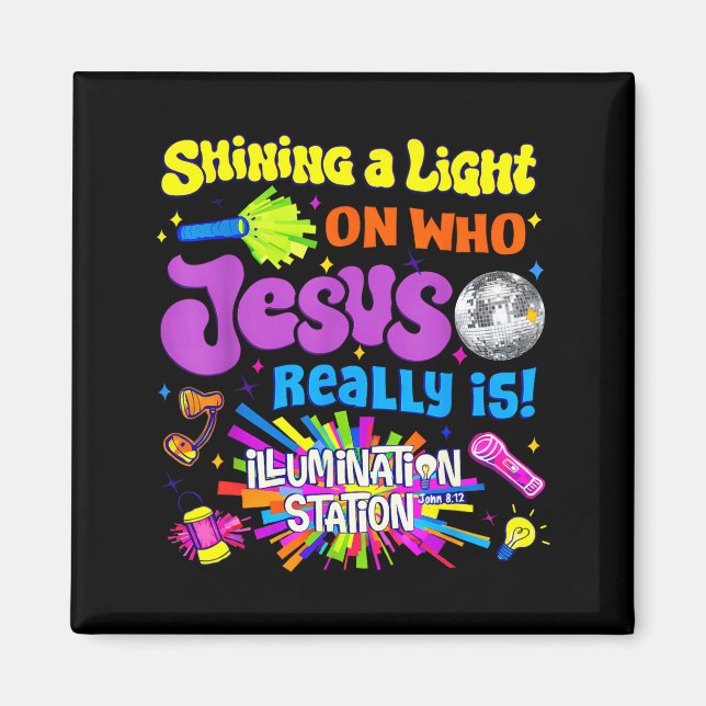 Illumination Station VBS 2026 Bibelskola Magnet (Framsidan)