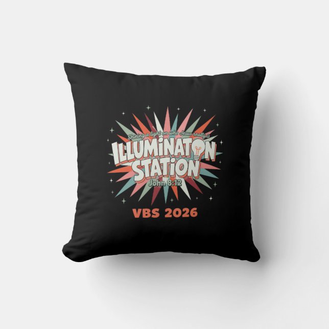 Illumination Station VBS 2026 Johannes 8:12 Semest Kudde (Framsida)