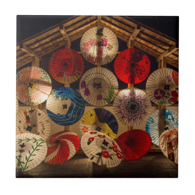 Illuminerade parasoller kakelplatta (Framsidan)