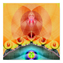 Illuminös (12 x 12 tum) teckningsutskrift Poster