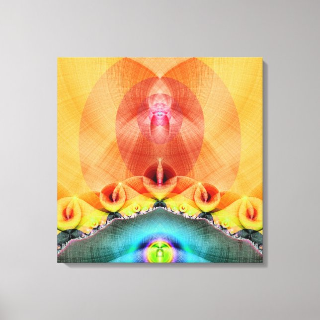 Illuminös utskriven arbetsyta canvastryck (Framsida)