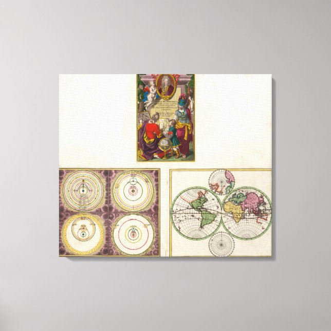 Illus Title Page Solar system, Charte vom Globo Canvastryck (Framsida)