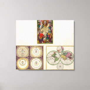 Illus Title Page Solar system, Charte vom Globo Canvastryck