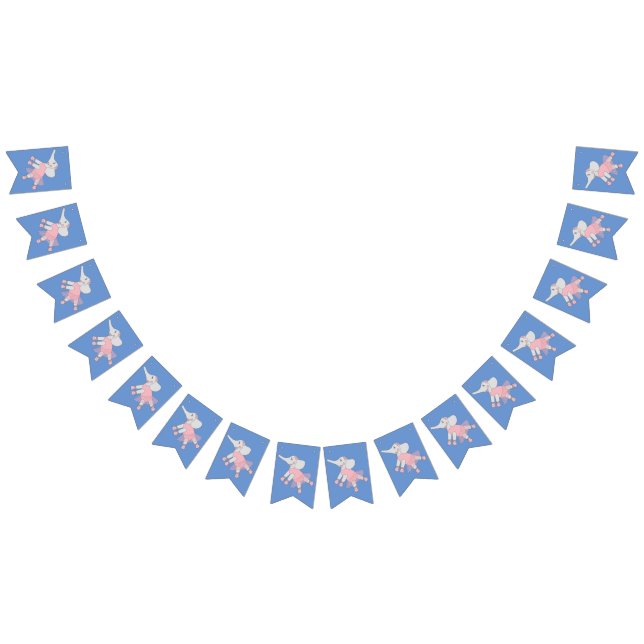 illusima Ballerina Elephant Blue Vimplar (Alla)