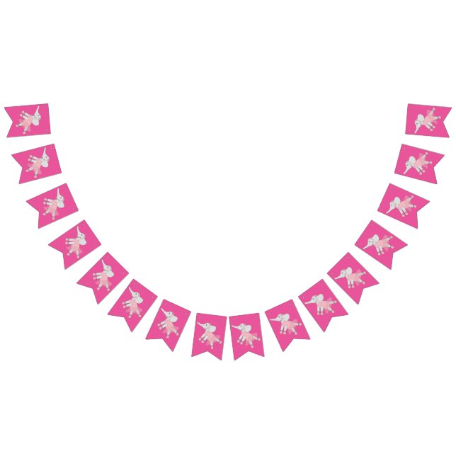 illusima Ballerina Elephant Rosa Vimplar (Alla)