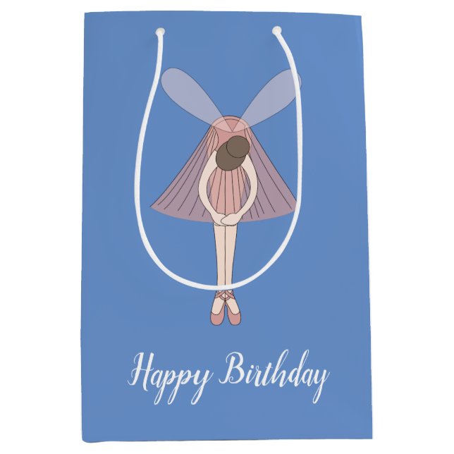 illusima Ballerina Fairy Blue med text (Framsidan)