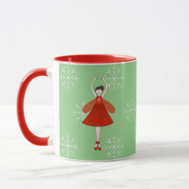 illusima Ballerina Fe Silvester Snöflingor Mugg