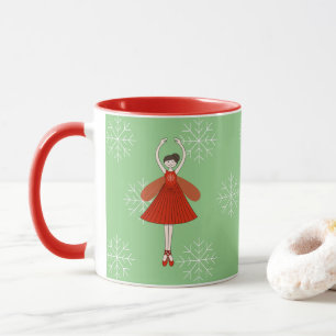 illusima Ballerina Fe Silvester Snöflingor Mugg