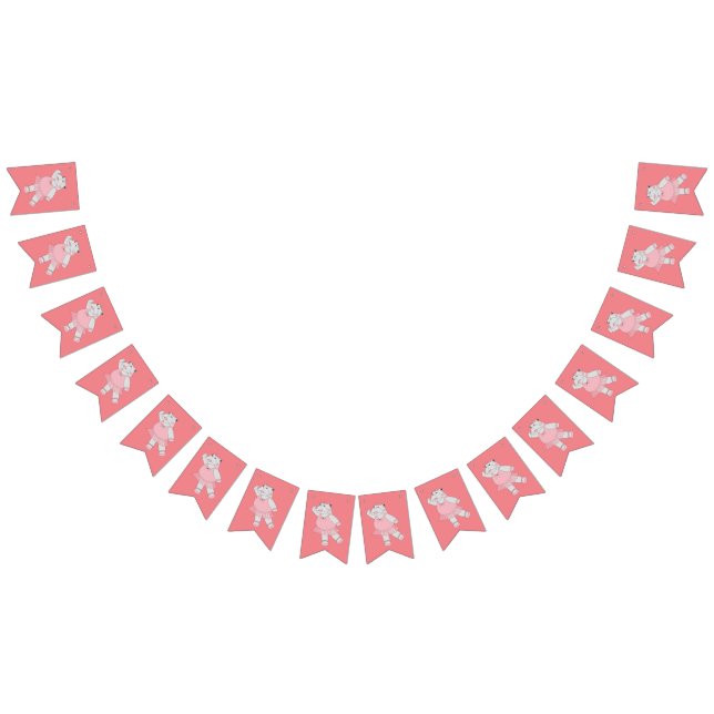 illusima Ballerina Hippo Peach Vimplar (Alla)