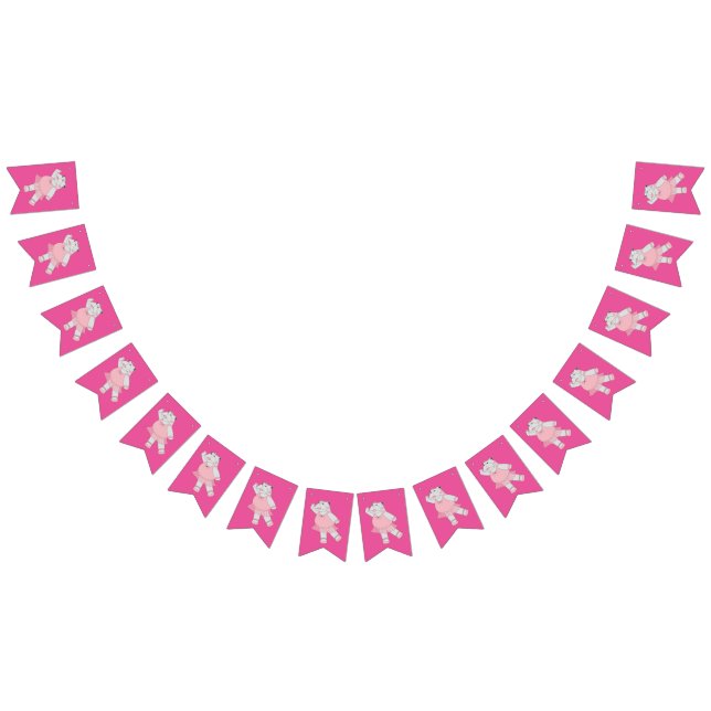illusima Ballerina Hippo Rosa Vimplar (Alla)