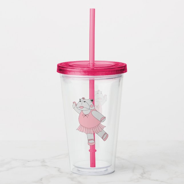 illusima Ballerina Hippo Take Away Mugg (Framsida)