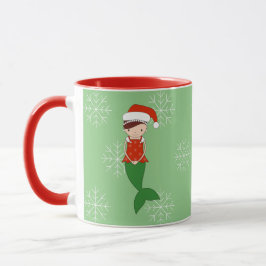 illusima Ballerina Mermaid Jul Snöflingor Mugg