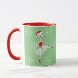 illusima Ballerina Mouse jul Snöflingor Mugg