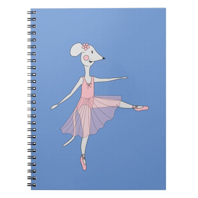 illusima Ballerina Mus Anteckningsbok (Framsidan)