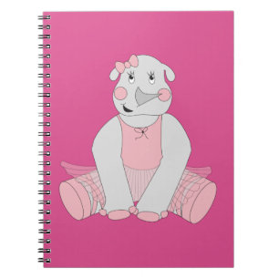 illusima Ballerina Noshörning Anteckningsbok