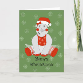 illusima Ballerina Noshörning Jul Snöflingor Helgkort