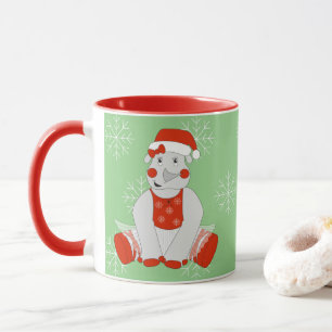 illusima Ballerina Noshörning Jul Snöflingor Mugg