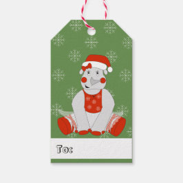 illusima Ballerina Rhino jul Snöflingor Presentetikett