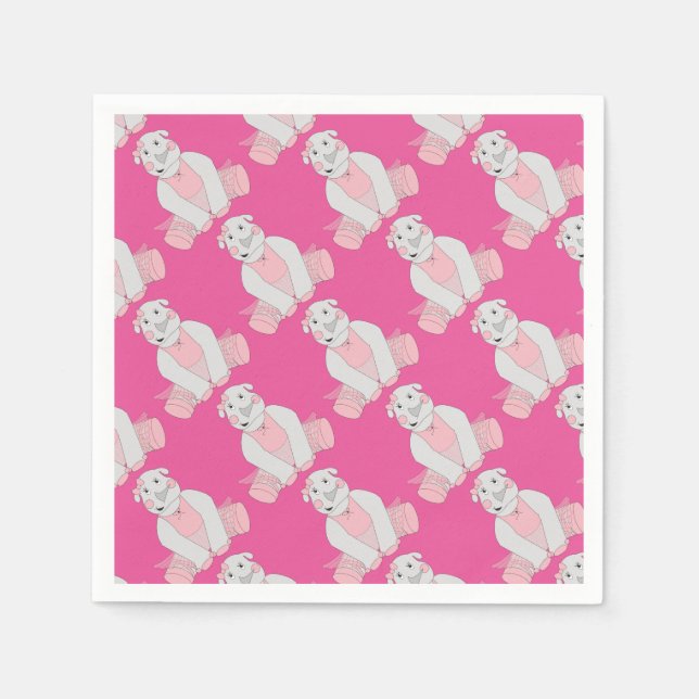 illusima Ballerina Rhino Pappersservett (Framsidan)