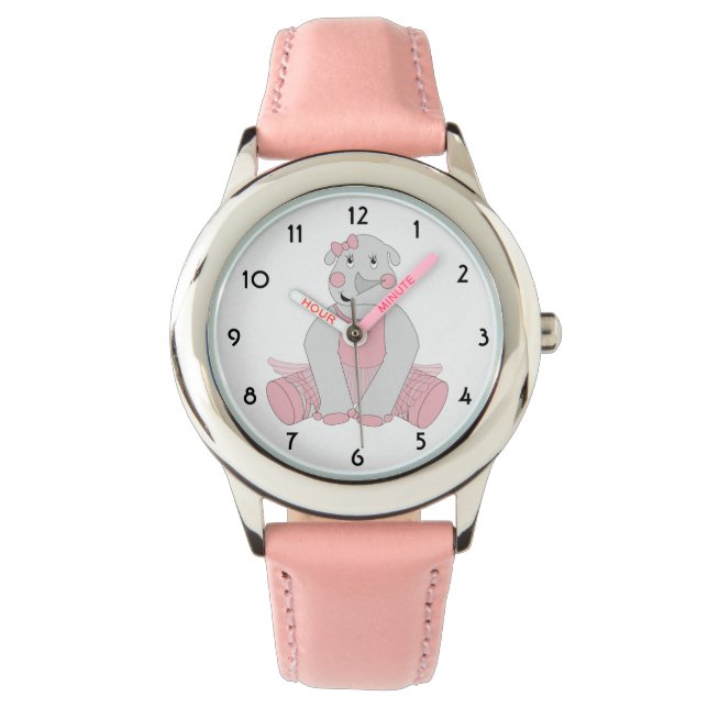 illusima Ballerina Rhino Rosa Kids Watch Armbandsur (Framsida)