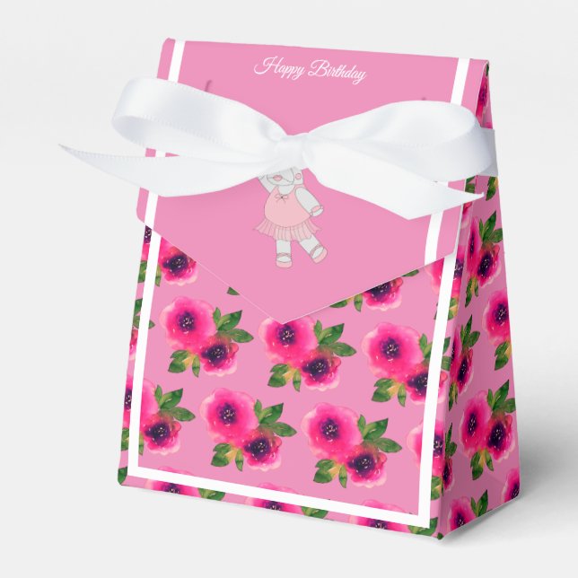 illusima Ballet Hippo Rosa ros Birthday Gift/ Presentaskar (Framsidan Sidan)