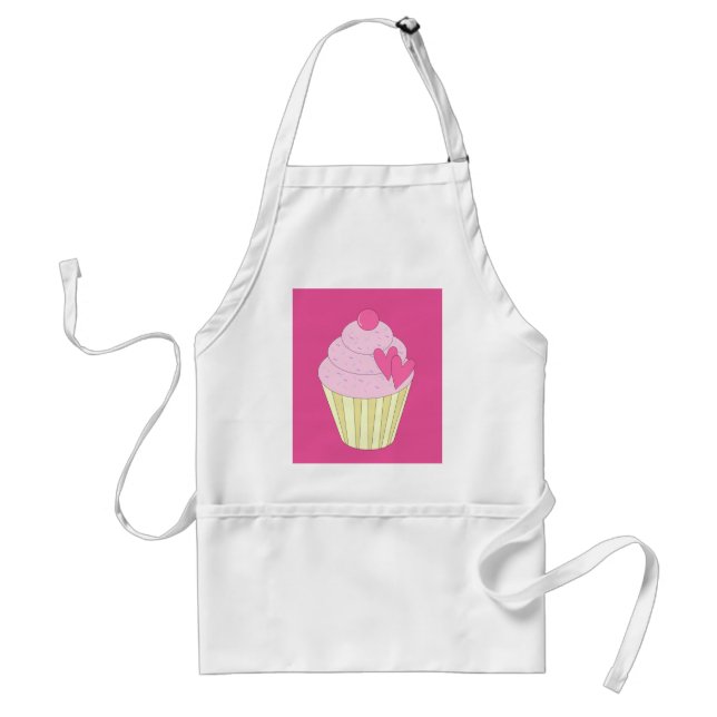 illusima Dekorerad Cupcake Förkläde (Framsidan)