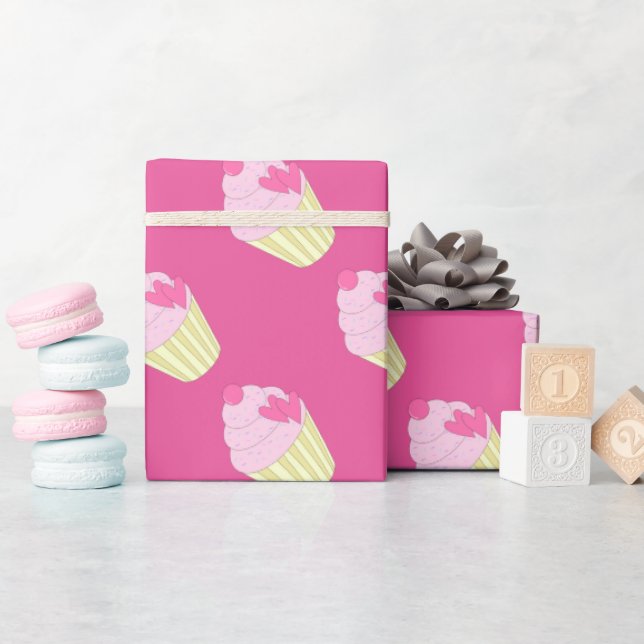 illusima Dekorerad Cupcake Presentpapper (Baby Shower)
