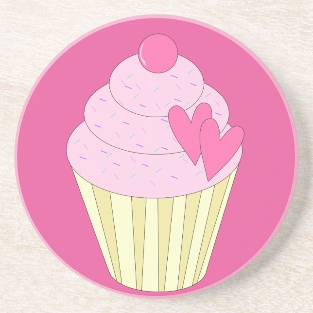 illusima Dekorerad Cupcake Underlägg (Framsidan)