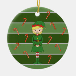 illusima Elf Girl Speciell jul Julgransprydnad Keramik