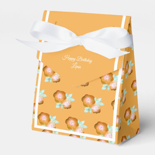 illusima Golden Ro Birthday Gift/ Favor Box Presentaskar (Framsidan Sidan)