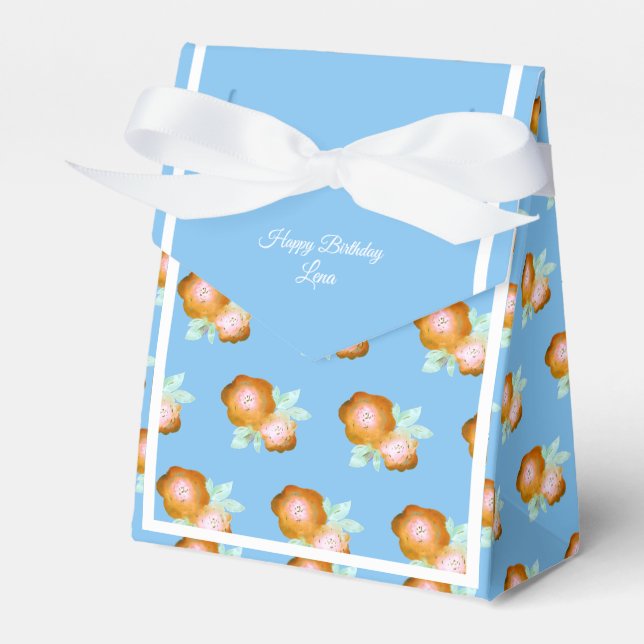 illusima Golden Ro Blue Birthday Gift/ Presentaskar (Framsidan Sidan)