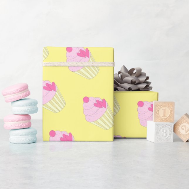 illusima Gult Present Presentpapper (Baby Shower)