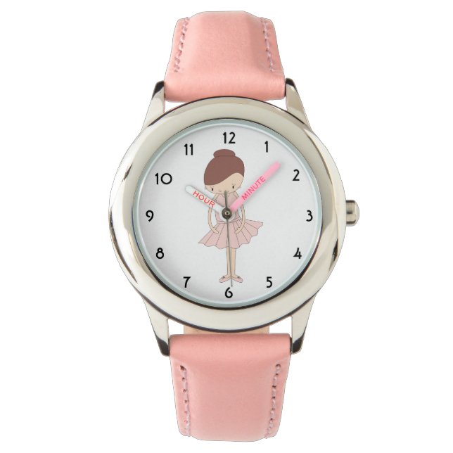 illusima Isabella Ballerina Hjärtan Barnklocka Armbandsur (Framsida)