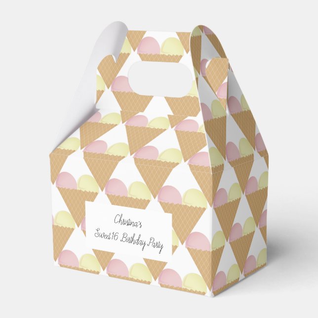 illusima Jordgubb Glass Klassiskt Sött 16 Presentaskar (Framsidan Sidan)