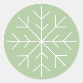 illusima jul vinterundret snöflingor runt klistermärke