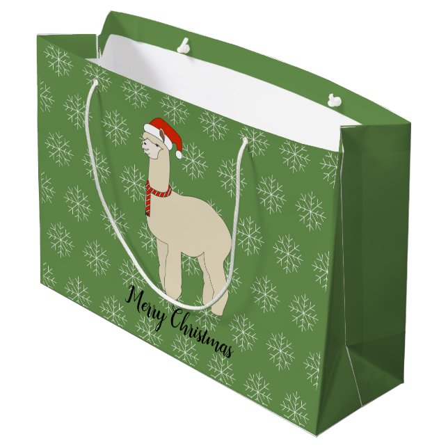 illusima Lama jul snöflinga grön (Baksidan Vinklad)