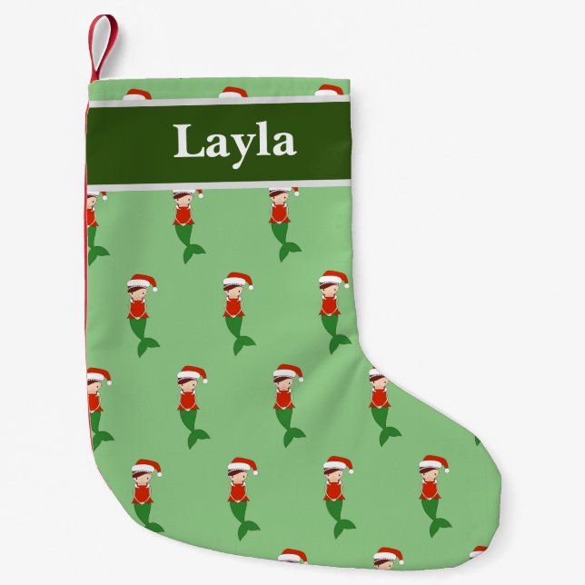 illusima Layla Siren Julspecial Mönstrad Liten Julstrumpa (Framsidan)