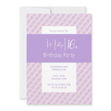 illusima Lila Blommigt Flowers Tonåringar 16:e föd