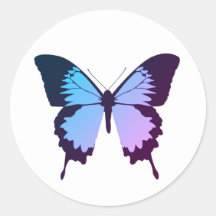 illusima Lila Blue Gradient Butterfly White
